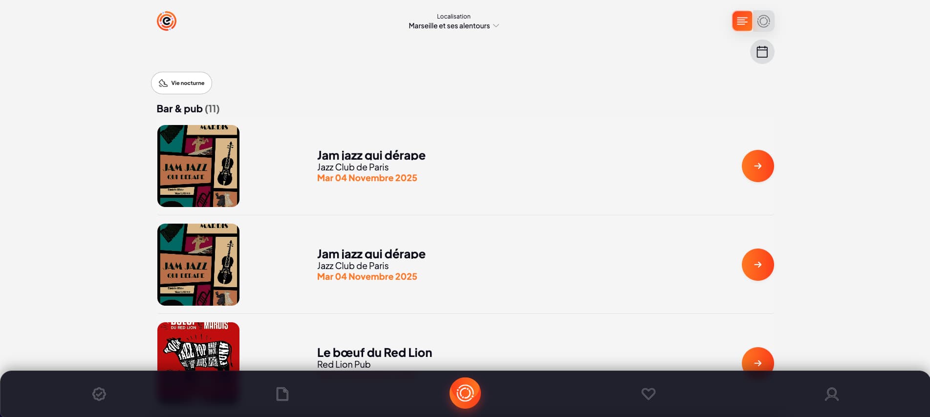 Aperçu de l’application EEVEN