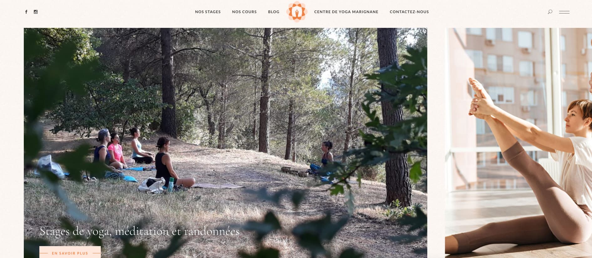 Aperçu du site Yoga Traditionnel et Bien-Être